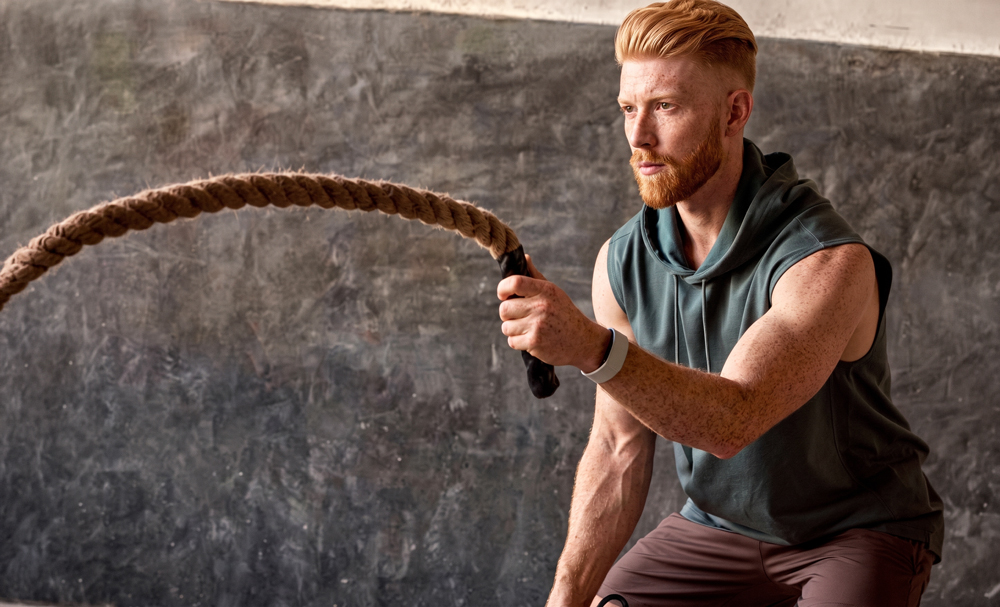 Garmin CIRQA on male model 